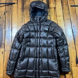 The North Face Women’s Medium 600 Goose Down Coat Parka Brown Insulated Puffer